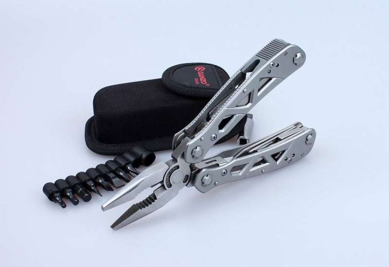Ganzo G112 3CR13 MultiTool 11-in-1 Full-Size EDC Tool with Nylon Pouch