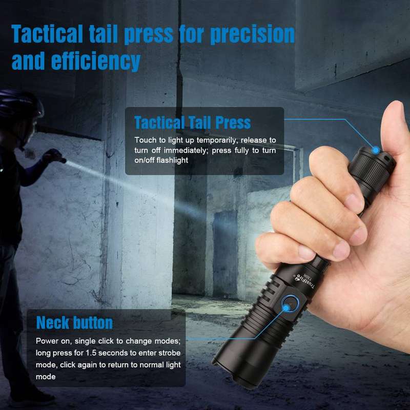 TrustFire T30R LEP 460 Lumens Flashlight with 1100m Throw