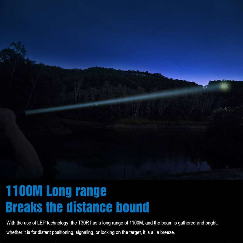 TrustFire T30R LEP 460 Lumens Flashlight with 1100m Throw