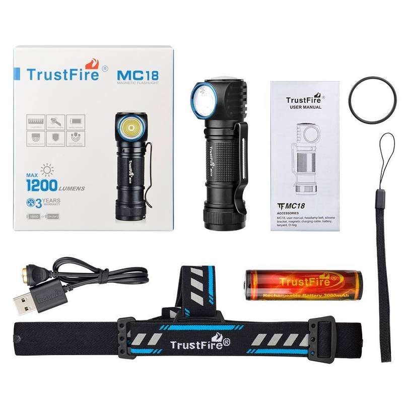 TrustFire MC18 1200 Lumens Headlamp with 115m Throw
