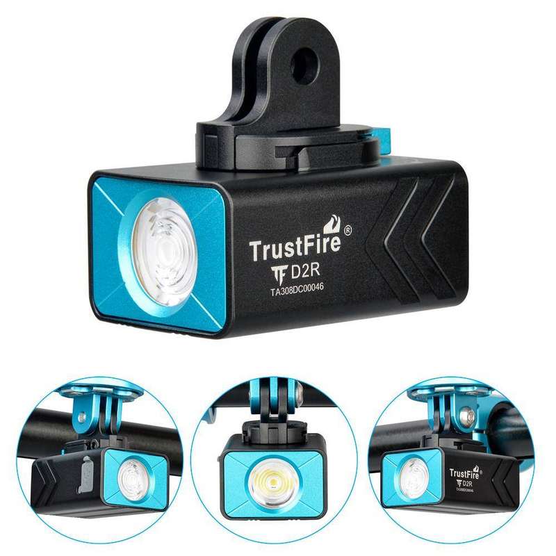 TrustFire D2R Rechargeable Bike Light - 450 Lumens, 105m Throw, IP66 Waterproof