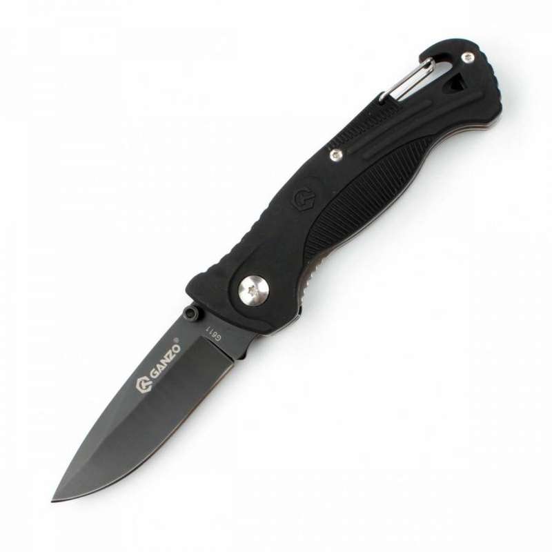 Ganzo G611 420C Folding Knife Plastic Handle 190mm EDC Tool with Whistle