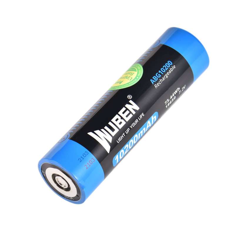 WUBEN A9 Spare Battery 10200mAh for High-Power Flashlights