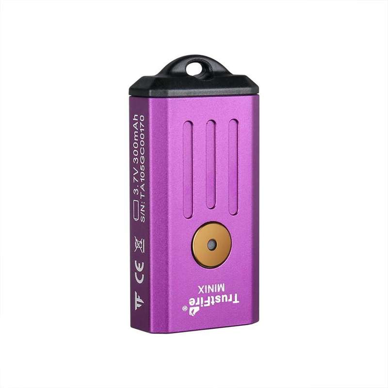 TrustFire MiniX Keychain Flashlight - 320 Lumens, 86m Throw, UV or Red LED Options
