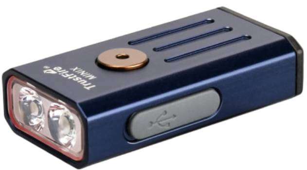 TrustFire MiniX Keychain Flashlight - 320 Lumens, 86m Throw, UV or Red LED Options