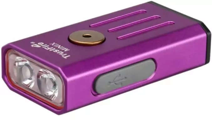 TrustFire MiniX Keychain Flashlight - 320 Lumens, 86m Throw, UV or Red LED Options