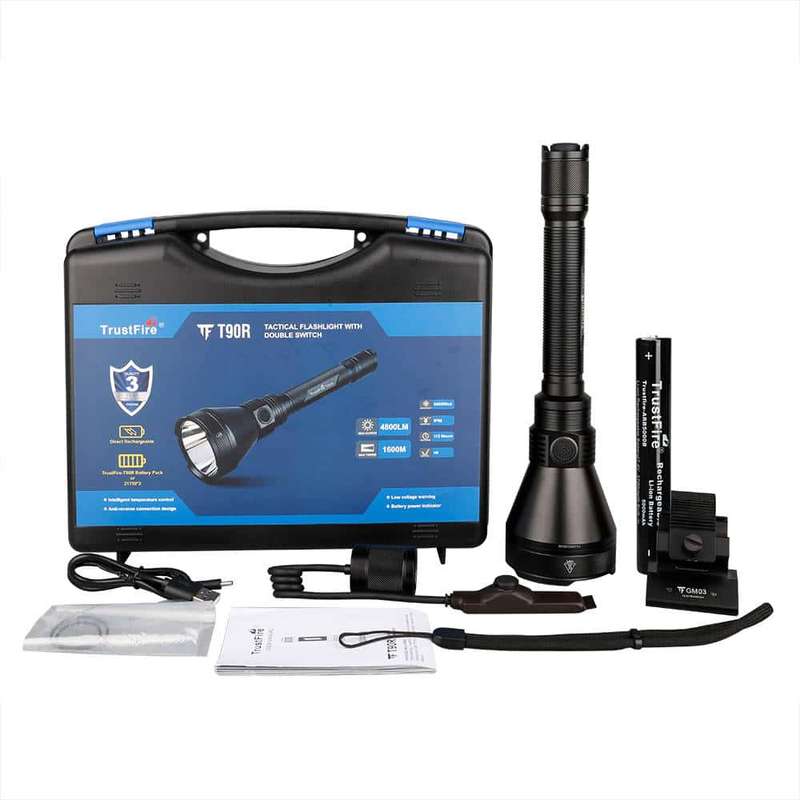 TrustFire T90R Hunting Kit B 4800 Lumens Flashlight with 1600m Throw