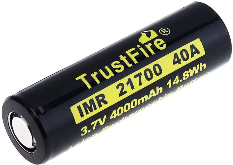 TrustFire 21700 4000mAh 40A Unprotected Flat Top