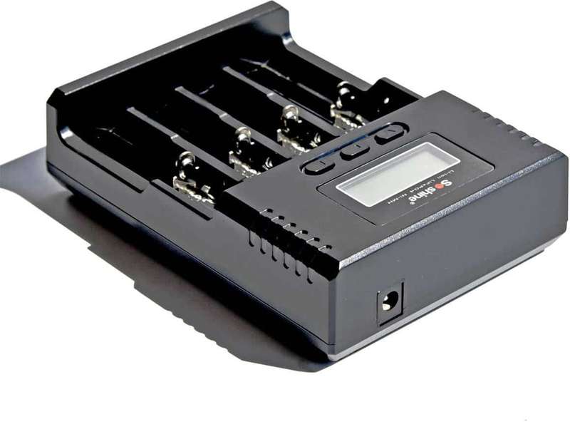 Soshine H4 LCD Li-ion/NiMH/LiFePO4 Battery Charger for 14500 18350 18650 26650 AA AAA C