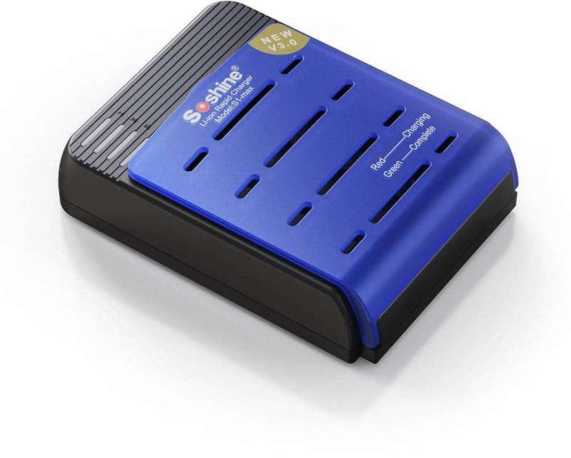 Soshine S1 Max Speedy Smart Charger for 18650 17500 18500 17650 Li-Ion Batteries