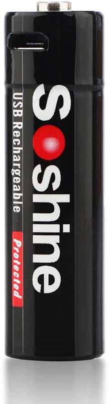 Soshine AA USB-1.5V 2400Lithium with USB cable