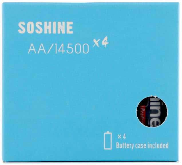 Soshine AA USB-1.5V 2400Lithium with USB cable