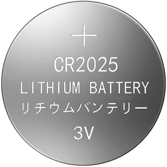 Soshine CR2025 5 Pack 3V Lithium Coin Battery 150mAh