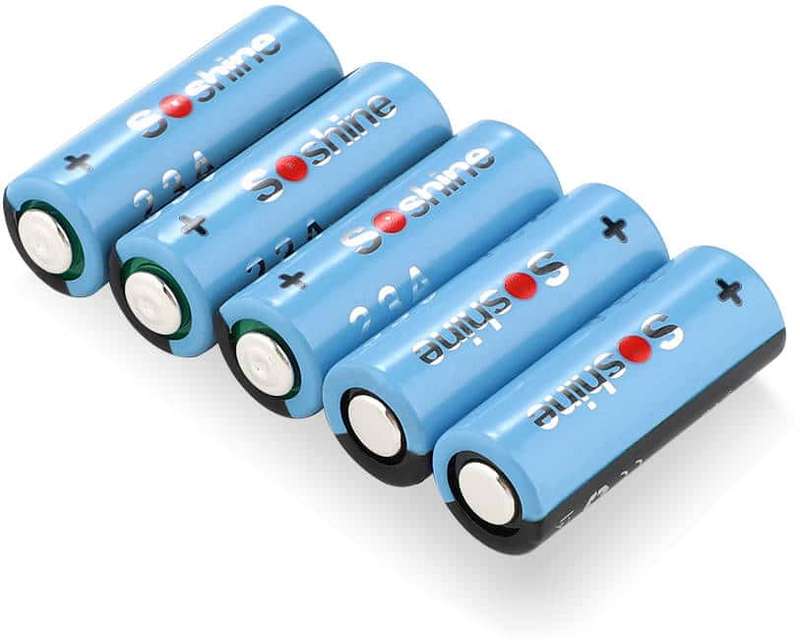Soshine 23A 5 Pack Alkaline Battery for Remotes