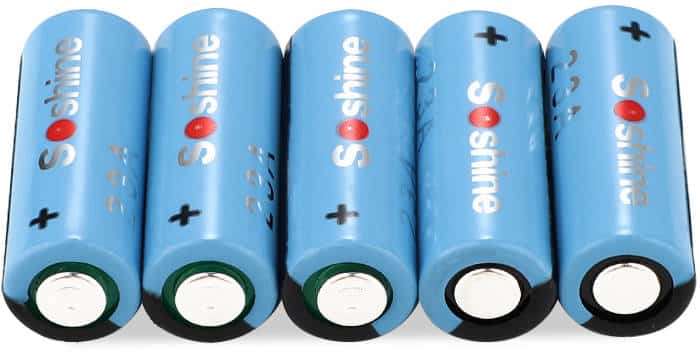 Soshine 23A 5 Pack Alkaline Battery for Remotes