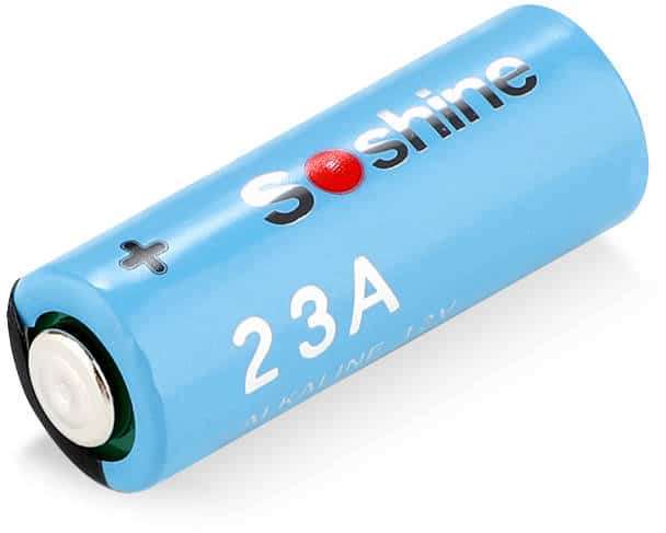 Soshine 23A 5 Pack Alkaline Battery for Remotes