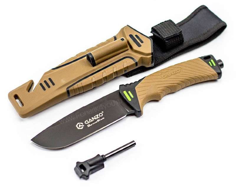 Ganzo G8012 440C Fixed Blade Knife 245mm Survival Tool