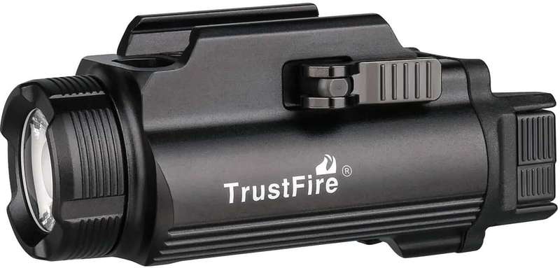 TrustFire GM35 Pistol Light - 1350 Lumens, 106m Throw, Rechargeable Tactical Flashlight