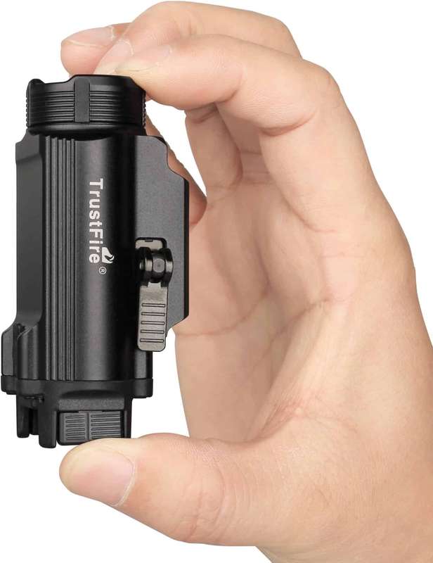 TrustFire GM35 Pistol Light - 1350 Lumens, 106m Throw, Rechargeable Tactical Flashlight