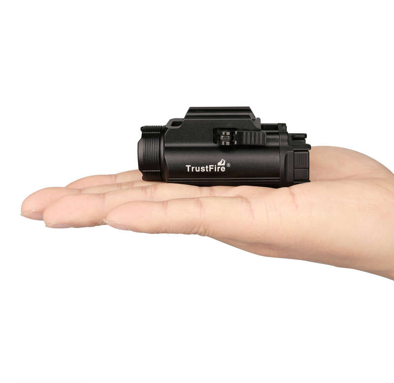 TrustFire GM35 Pistol Light - 1350 Lumens, 106m Throw, Rechargeable Tactical Flashlight