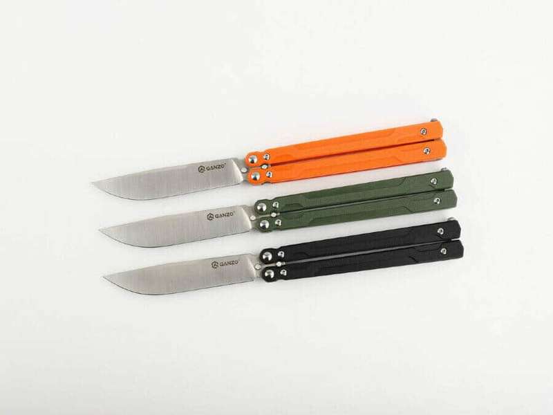 Ganzo G766 440C Butterfly Knife G10 Handle 203mm EDC Tool