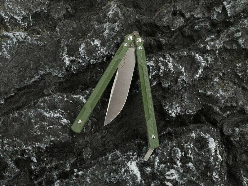 Ganzo G766 440C Butterfly Knife G10 Handle 203mm EDC Tool