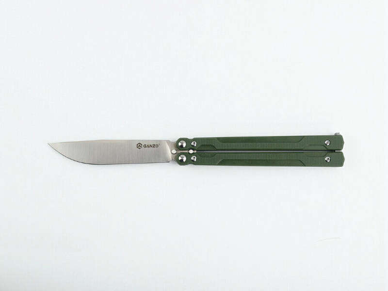 Ganzo G766 440C Butterfly Knife G10 Handle 203mm EDC Tool