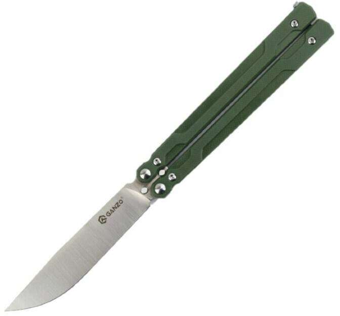 Ganzo G766 440C Butterfly Knife G10 Handle 203mm EDC Tool