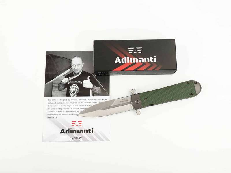 Adimanti Samson Folding Knife D2 Steel G10 Handle