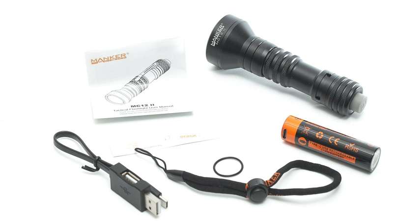 Manker MC12 II (red, Green or white beam)