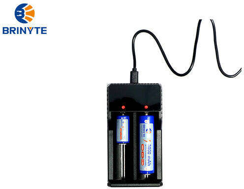 Brinyte UC02 Charger 2-Slot 1000mA for Li-ion Batteries