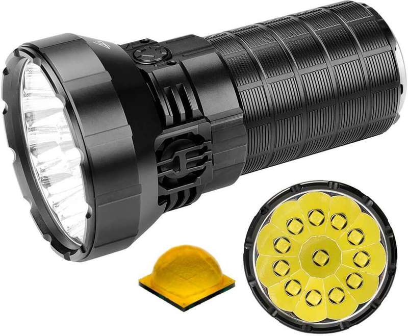 Imalent MS12 Mini 65000 Lumen 1036m Throw Rechargeable LED Searchlight