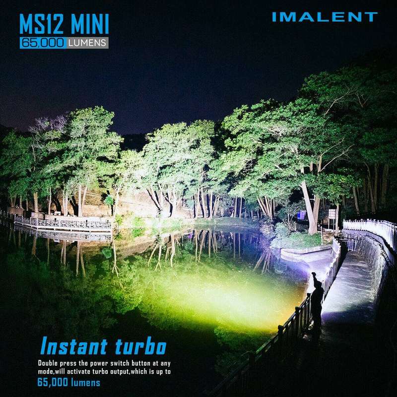 Imalent MS12 Mini 65000 Lumen 1036m Throw Rechargeable LED Searchlight