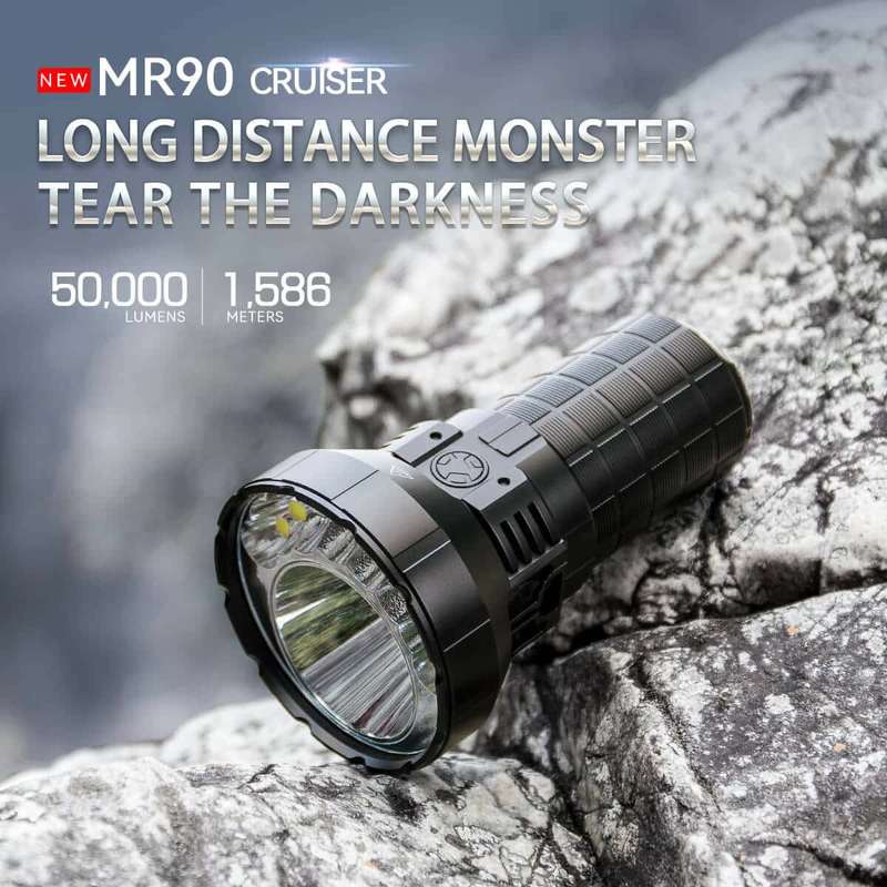 Imalent MR90 50000 Lumen 1586m Throw Rechargeable LED Searchlight