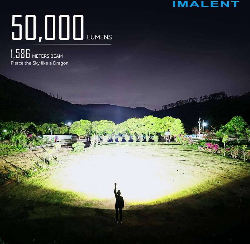 Imalent MR90 50000 Lumen 1586m Throw Rechargeable LED Searchlight