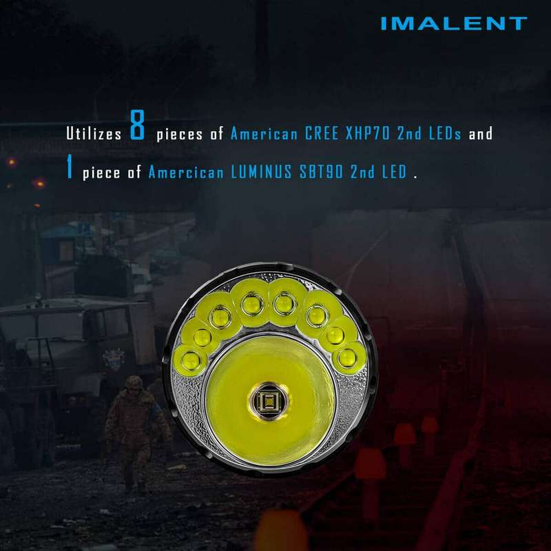 Imalent MR90 50000 Lumen 1586m Throw Rechargeable LED Searchlight
