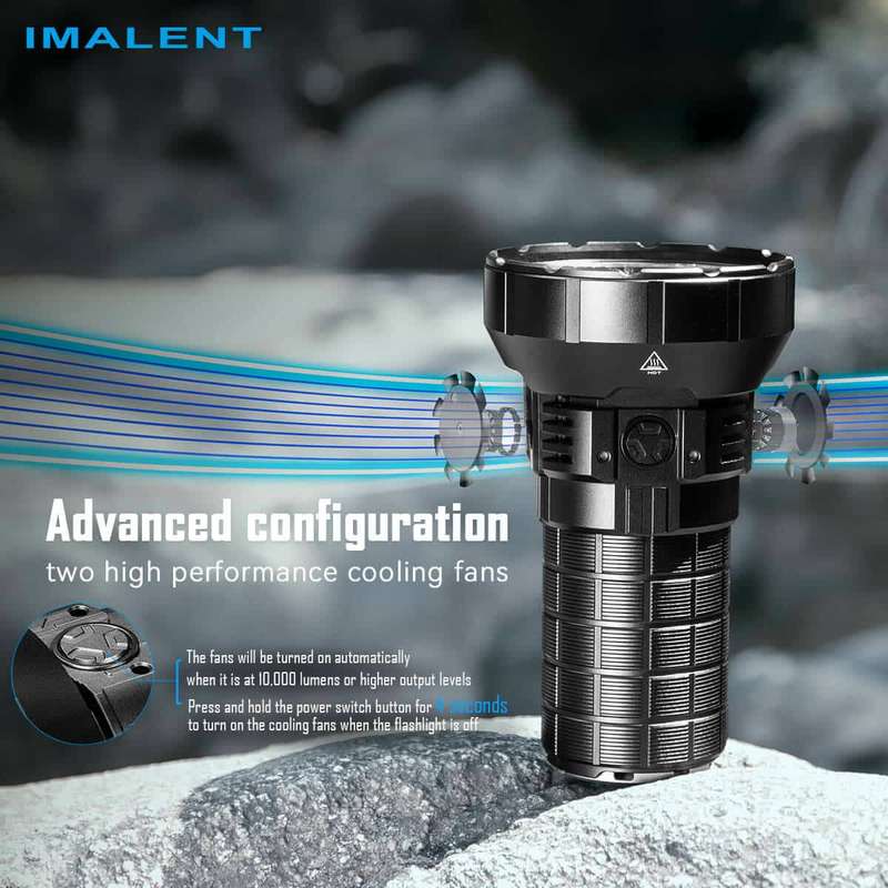 Imalent MR90 50000 Lumen 1586m Throw Rechargeable LED Searchlight