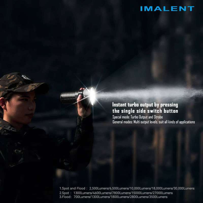 Imalent MR90 50000 Lumen 1586m Throw Rechargeable LED Searchlight