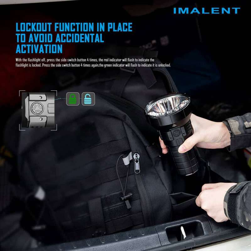 Imalent MR90 50000 Lumen 1586m Throw Rechargeable LED Searchlight