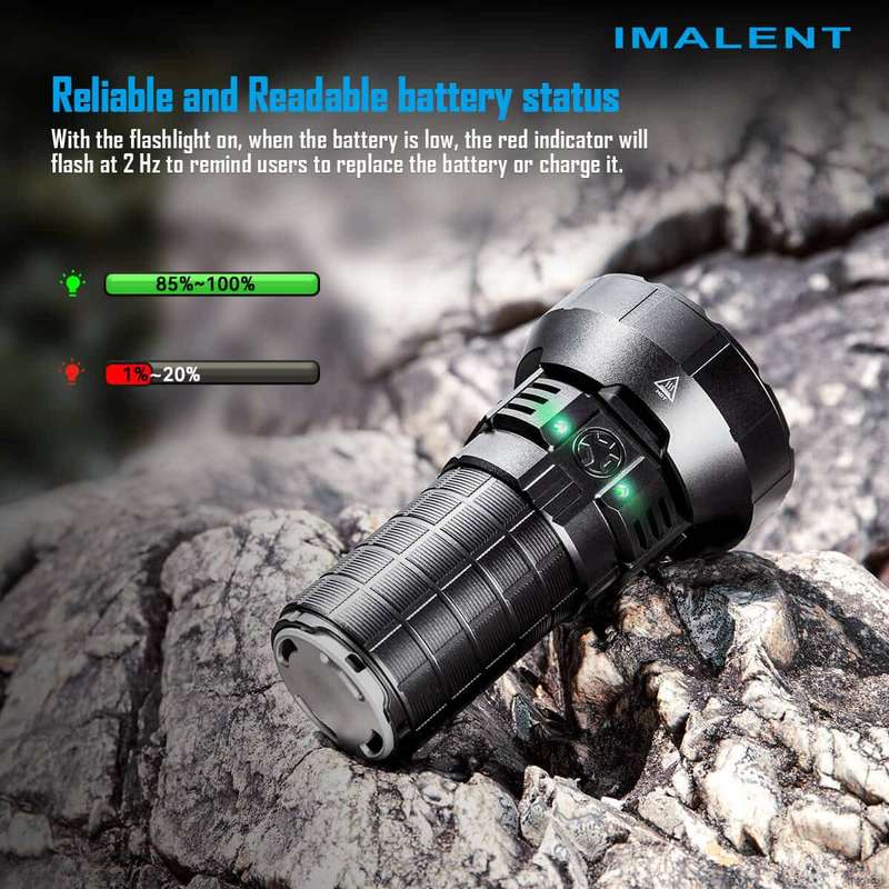 Imalent MR90 50000 Lumen 1586m Throw Rechargeable LED Searchlight