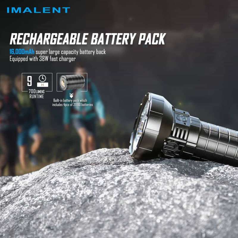 Imalent MR90 50000 Lumen 1586m Throw Rechargeable LED Searchlight