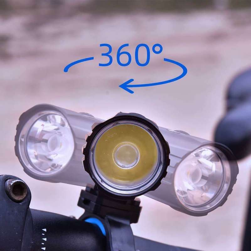 Wuben B2 Bicycle Light 1300 Lumen 280m Throw Rechargeable with 18650 or 21700 Battery