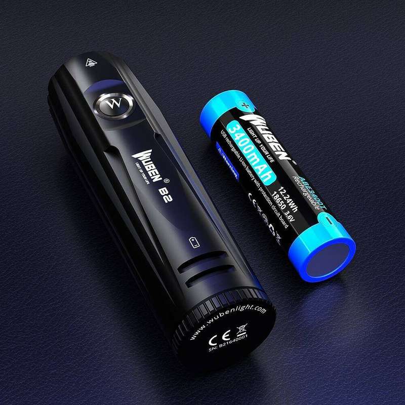Wuben B2 Bicycle Light 1300 Lumen 280m Throw Rechargeable with 18650 or 21700 Battery
