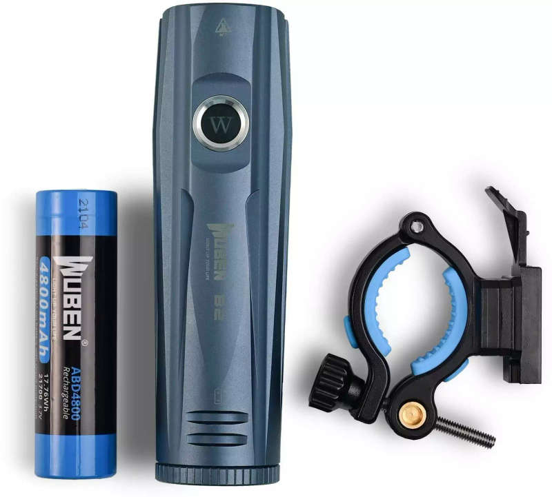 Wuben B2 Bicycle Light 1300 Lumen 280m Throw Rechargeable with 18650 or 21700 Battery