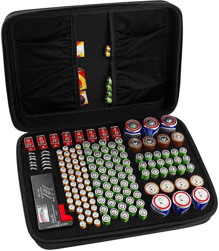 TorchSA Battery Organiser Holder for 66xAA 48xAAA 8xC 6xD 8x9V