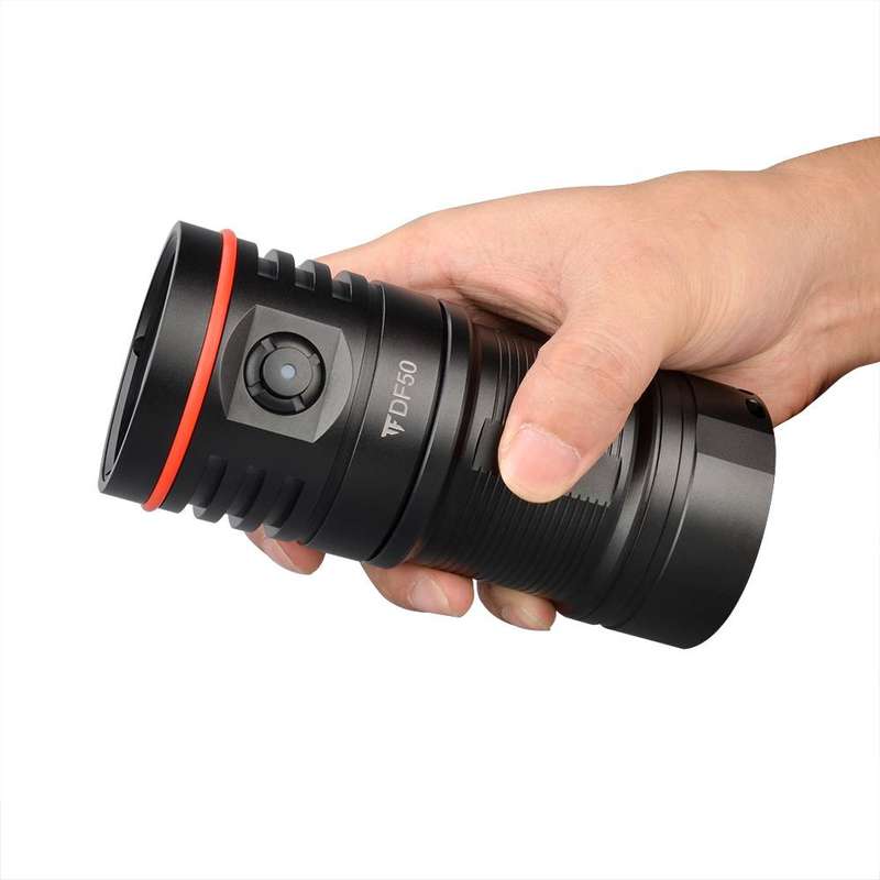 TrustFire DF50 Dive Light 6500 Lumen 105m Throw USB Rechargeable 70M Waterproof