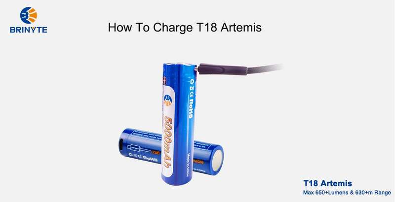 Brinyte T18 Artemis 650lm 630m Rechargeable 3 Module Flashlight