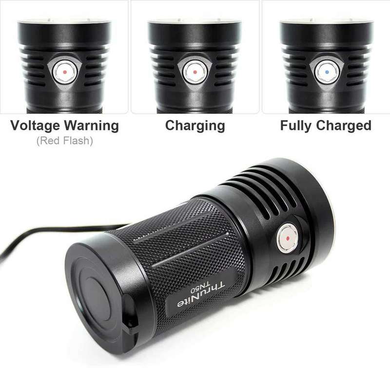 Thrunite TN50 16340LM 410m Throw Rechargeable LED Flashlight