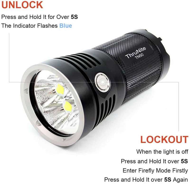 Thrunite TN50 16340LM 410m Throw Rechargeable LED Flashlight