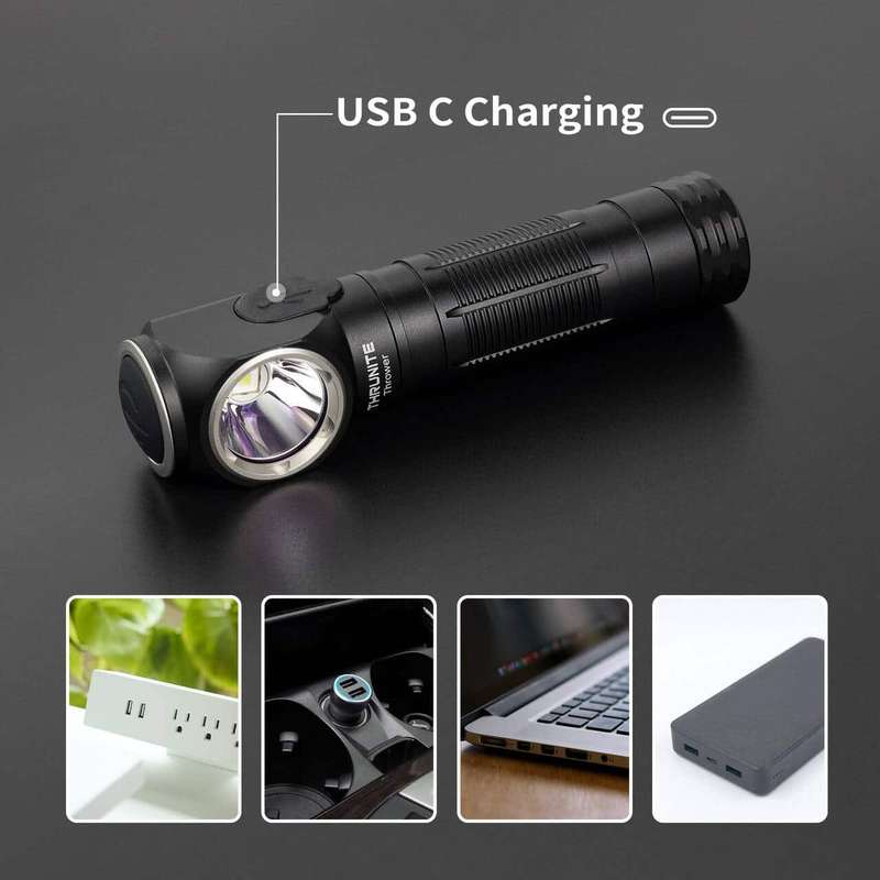 Thrunite Thrower 1755LM 323m Throw Rechargeable LED Headlamp